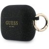 Etui Guess Silicone Glitter Ring do      AirPods Pro 3 czarny